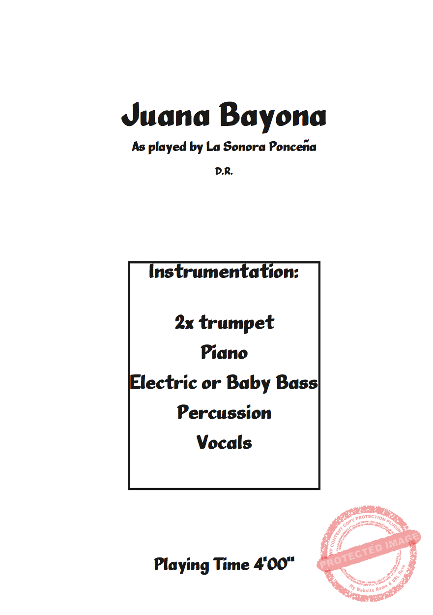 Juana Bayona - Sonora Ponceña